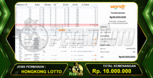 BUKTI KEMENANGAN HONGKONG PETANITOTO