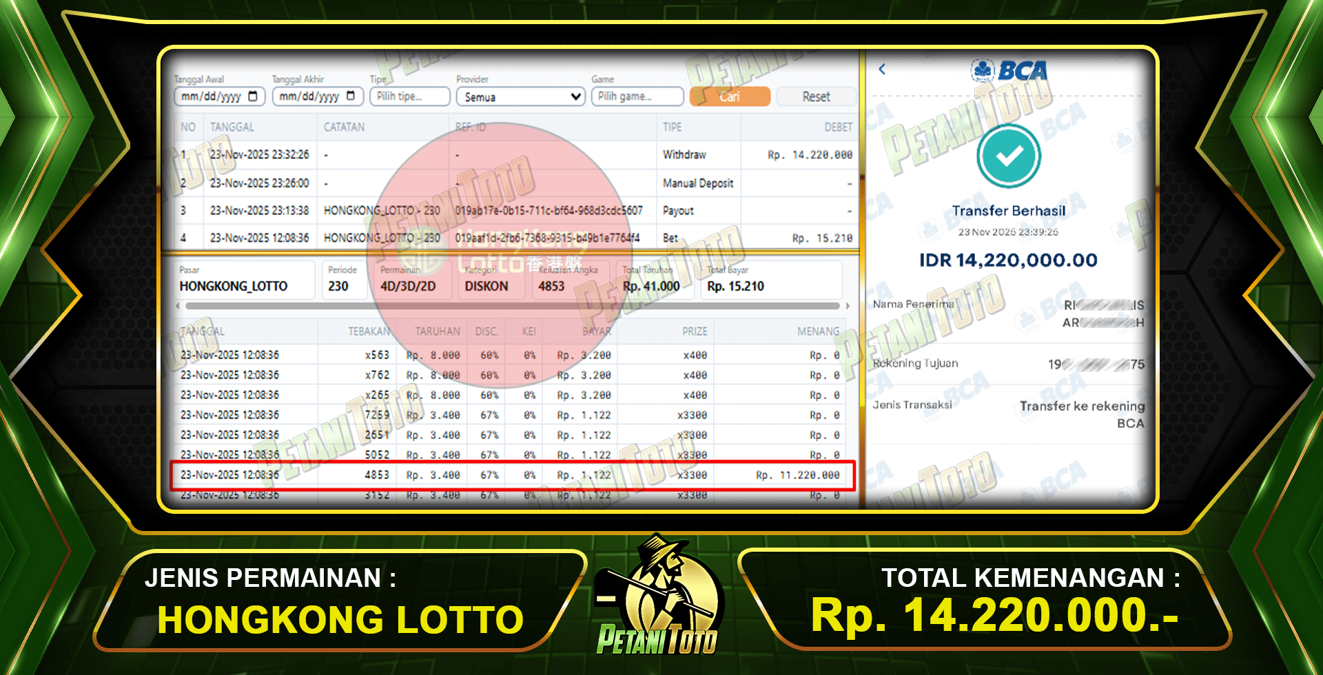 TOGEL HONGKONG CUAN PETANITOTO