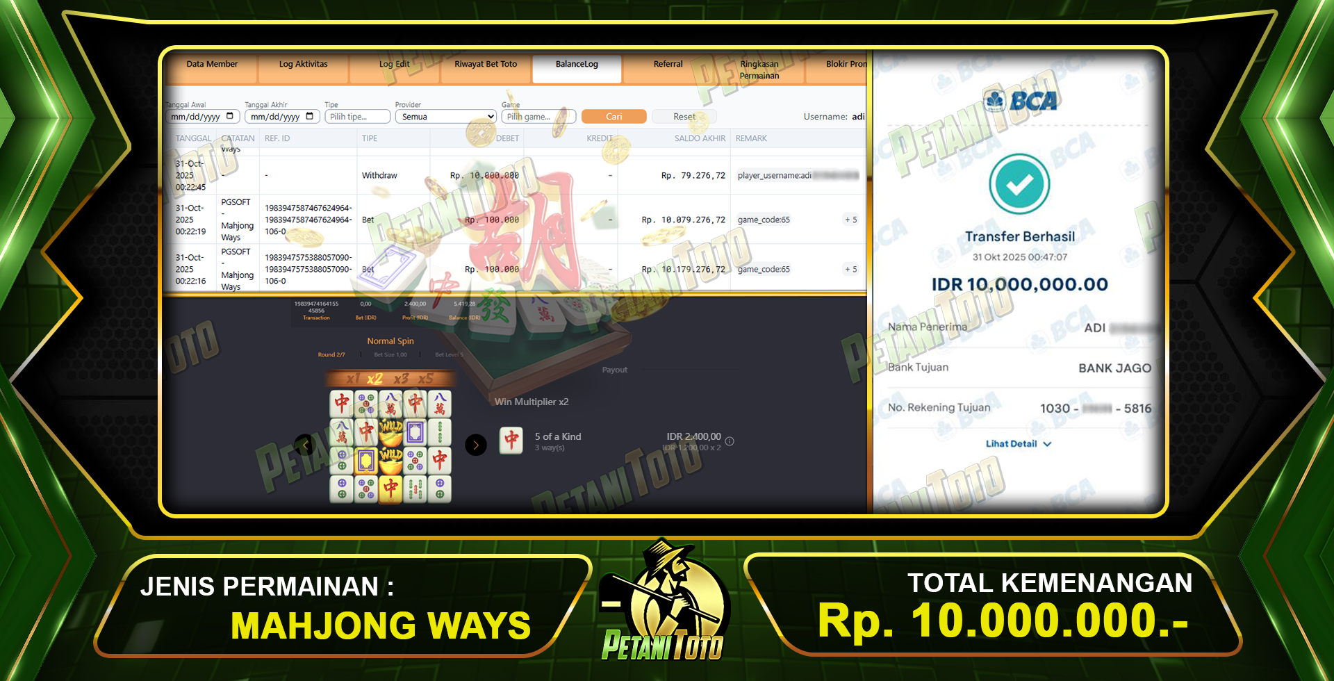 TETAP GACOR MAHJONG PETANITOTO