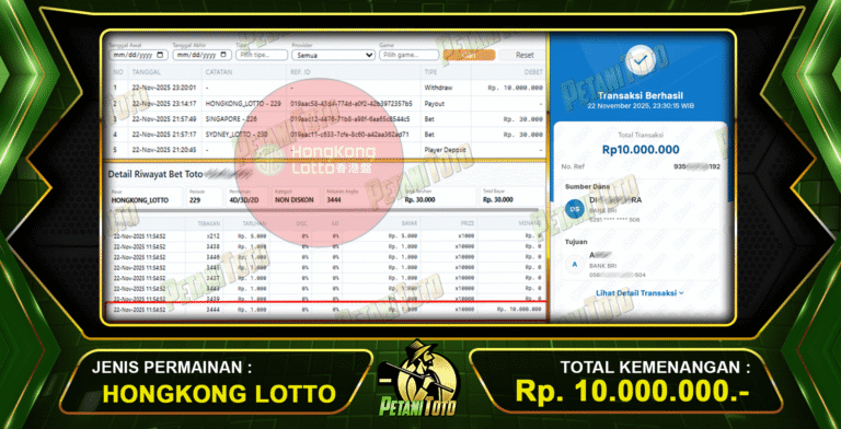 MENANG TOGEL HONGKONG PETANITOTO