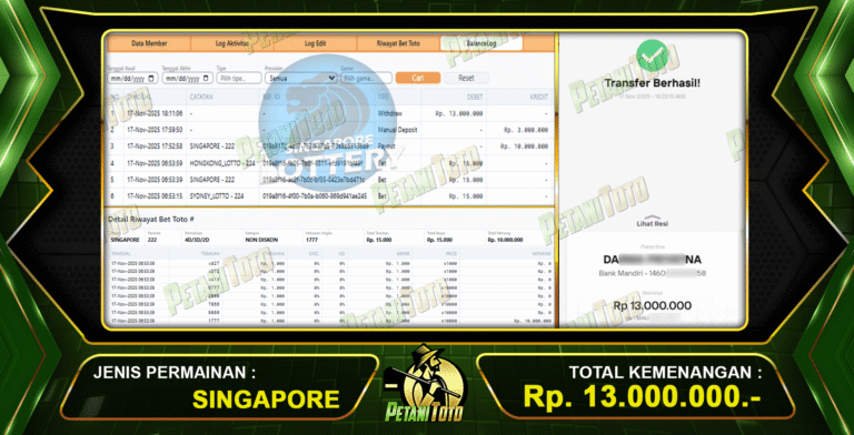CUAN TOGEL SINGAPORE PETANITOTO