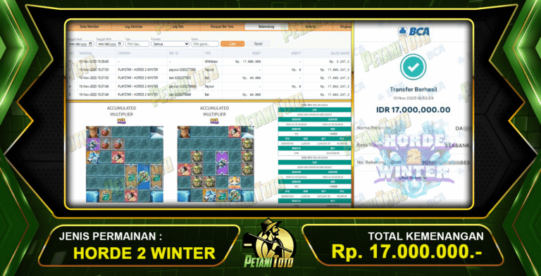 Bukti Gacor SLOT PETANITOTO