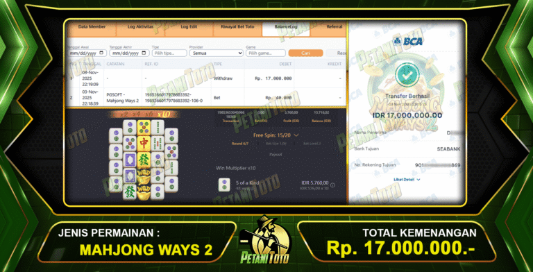 LINK MAHJONG PETANITOTO GACOR