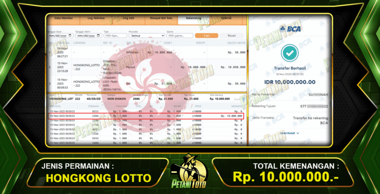 HK PETANITOTO BISA CUAN
