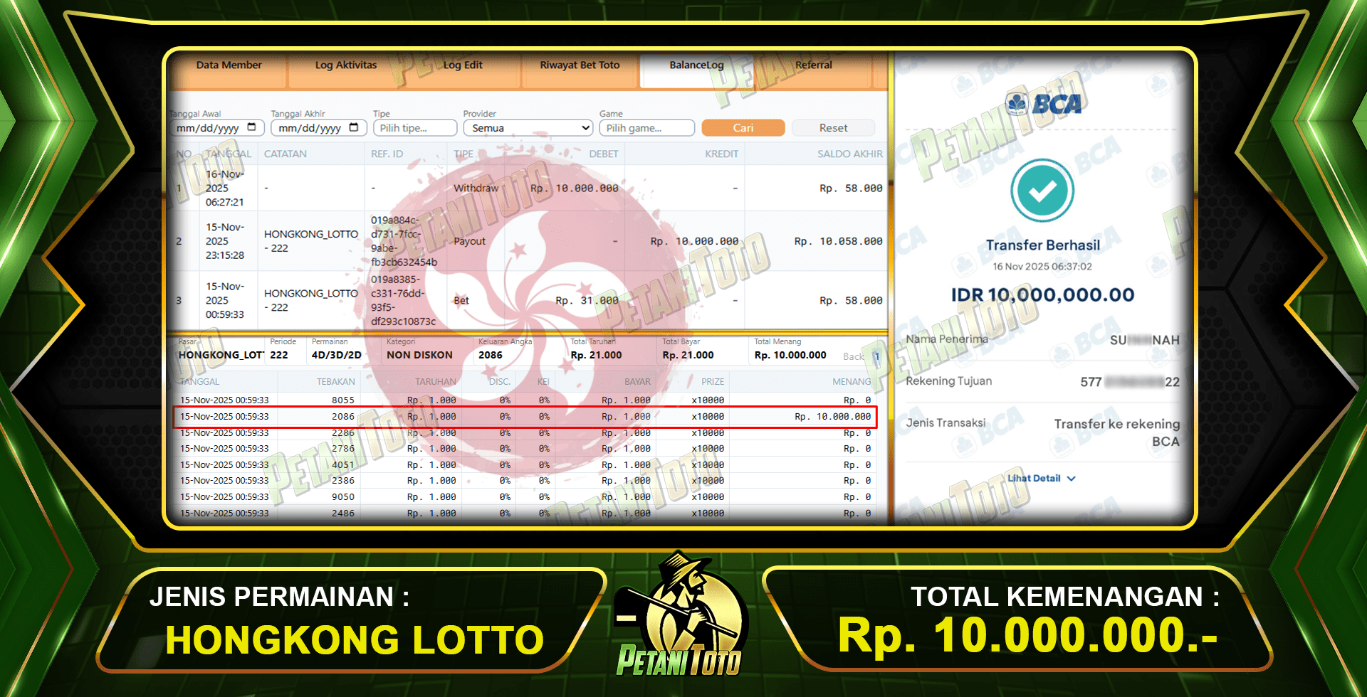 HK PETANITOTO BISA CUAN