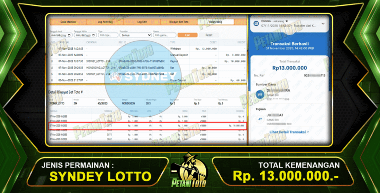 SDY PETANITOTO BIKIN CUAN