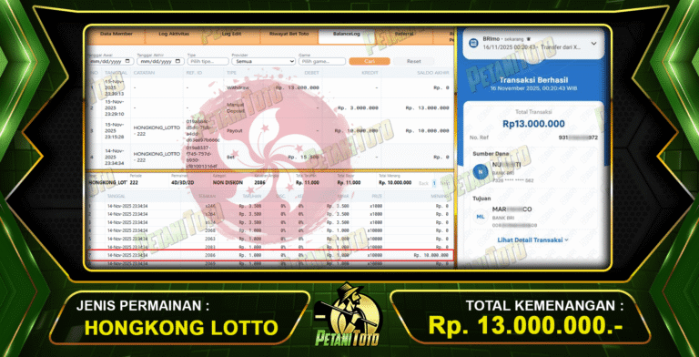 NYATA KEMENANGAN HK PETANITOTO