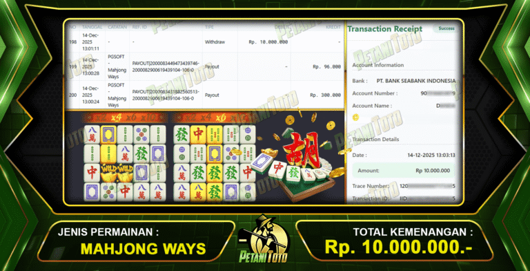SLOT MAHJONG WAYS PETANITOTO