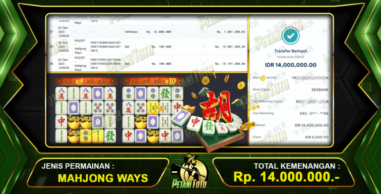 CUAN MAHJONG WAYS PETANITOTO