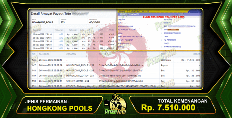 HOKI MAKSIMAL HONGKONG POOLS