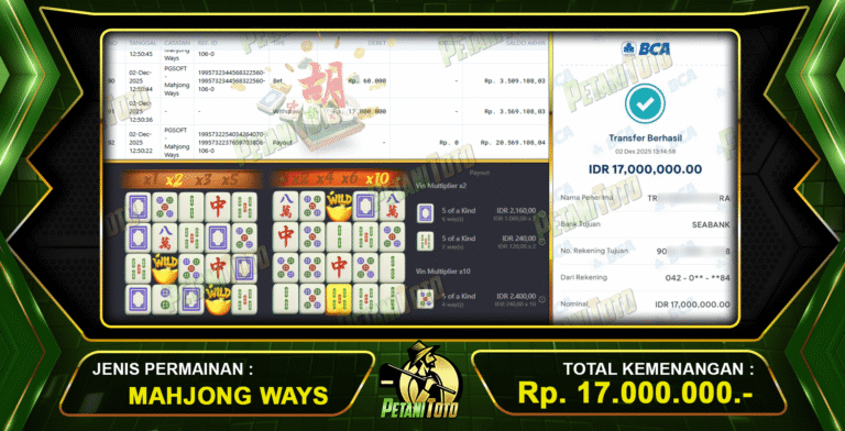 CUAN MAHJONG WAYS PETANITOTO