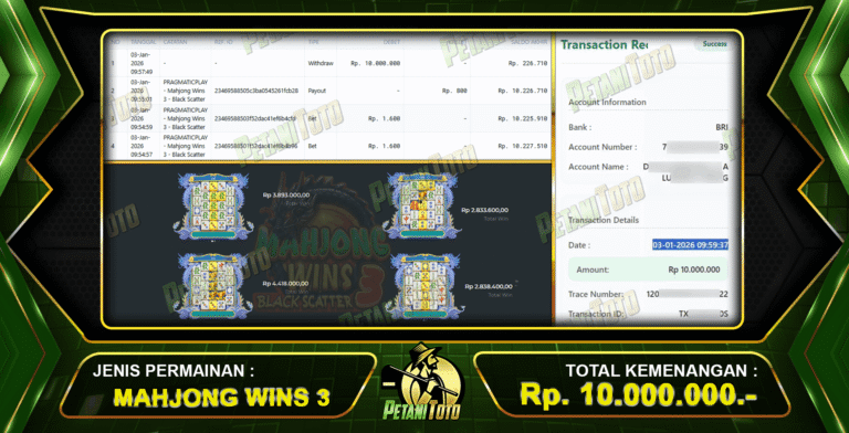 WIN MAHJONG WINS PETANITOTO