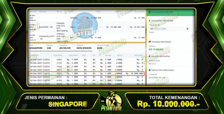 ANGKA TEPAT TOGEL SINGAPORE