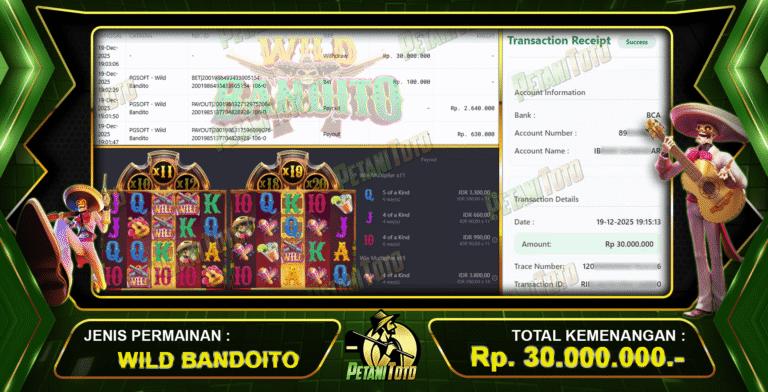 JACKPOT SLOT WILD BANDITO