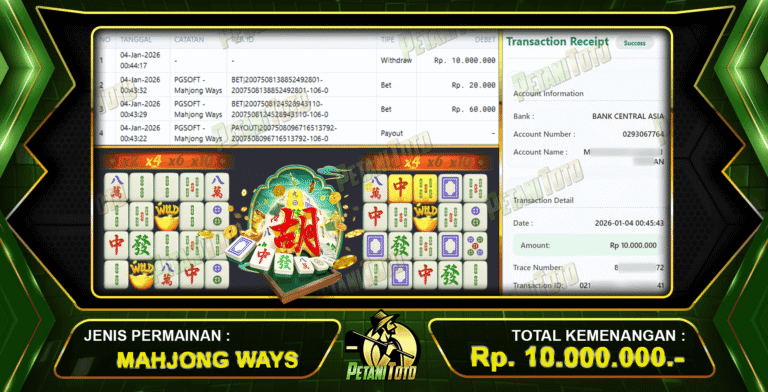PECAH LAGI MAHJONG PETANITOTO