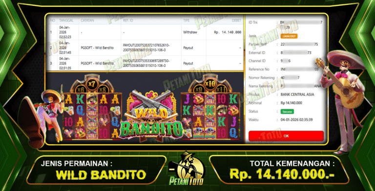 WIN WILD BANDITO PETANITOTO