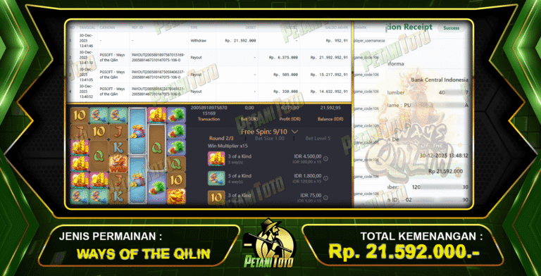 MENANG FANTASTIS SLOT PETANITOTO