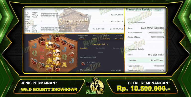 WILD BOUNTY SHOWDOWN KASIH