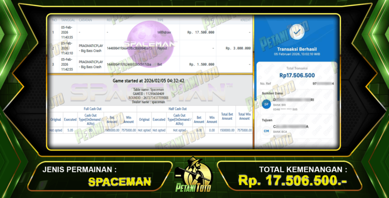 STRATEGI GACOR SPACEMAN PETANITOTO