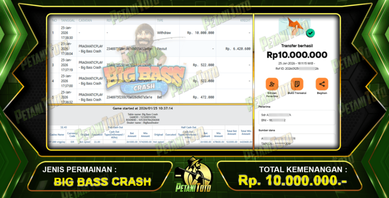 JP Rp10 JUTA PETANITOTO