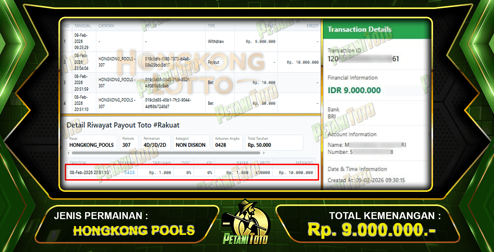 WIN HONGKONG POOLS PETANITOTO