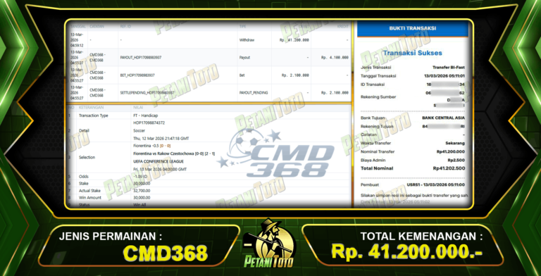KEMENANGAN SPORT CMB368 PETANITOTO