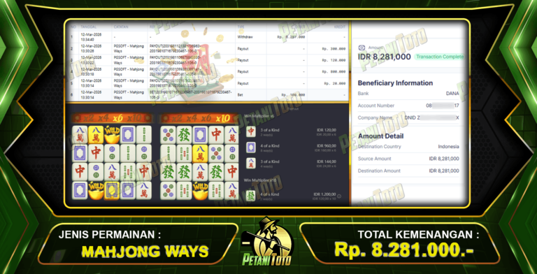 MENYALA MAHJONG WAYS PETANITOTO