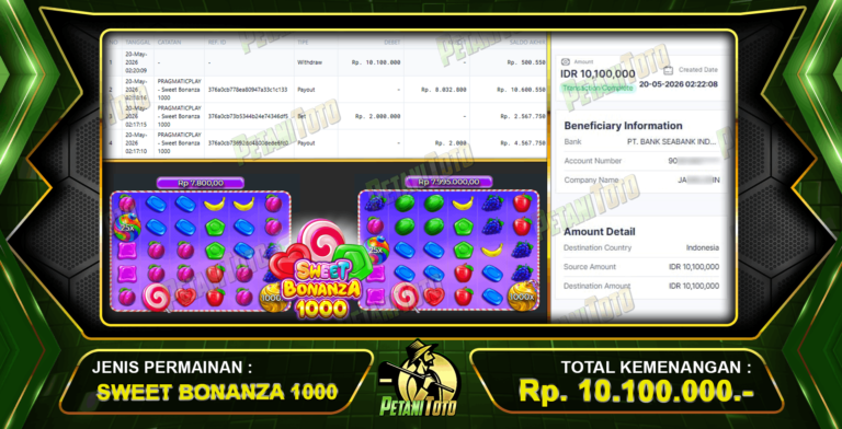 TERBUKTI SLOT BONANZA PETANITOTO