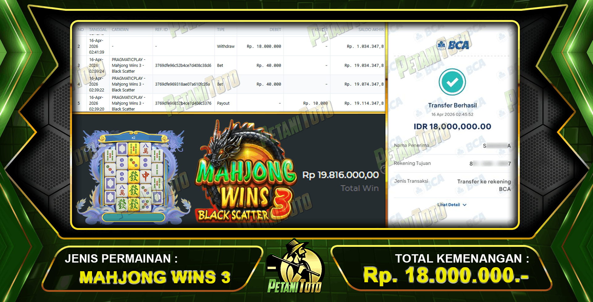 MEMUASKAN SLOT MAHJONG PETANITOTO