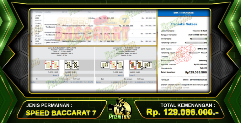 JACKPOT CASINO BACCARAT PETANITOTO 