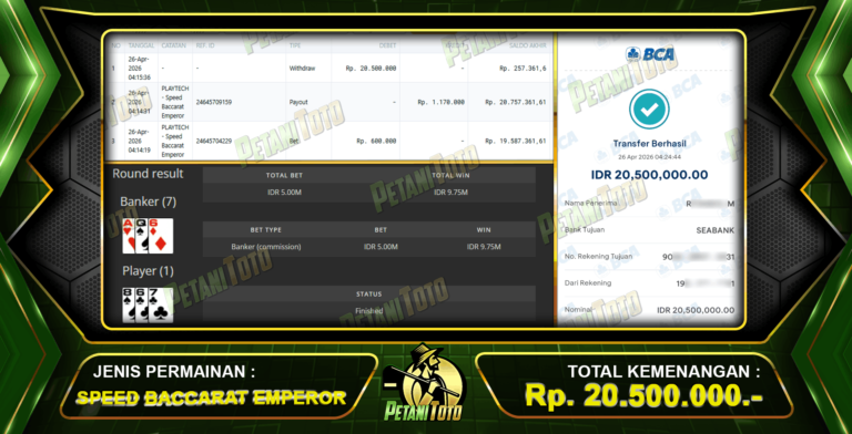 PUAS DENGAN CASINO PETANITOTO