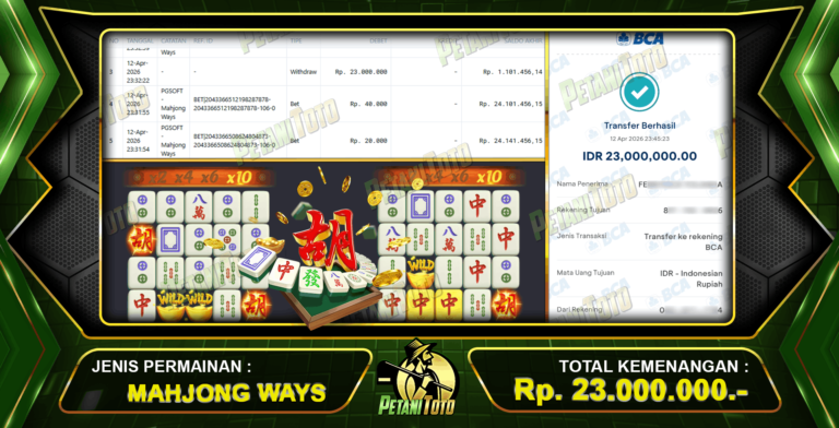 ANTAR  CUAN MAHJONG PETANITOTO