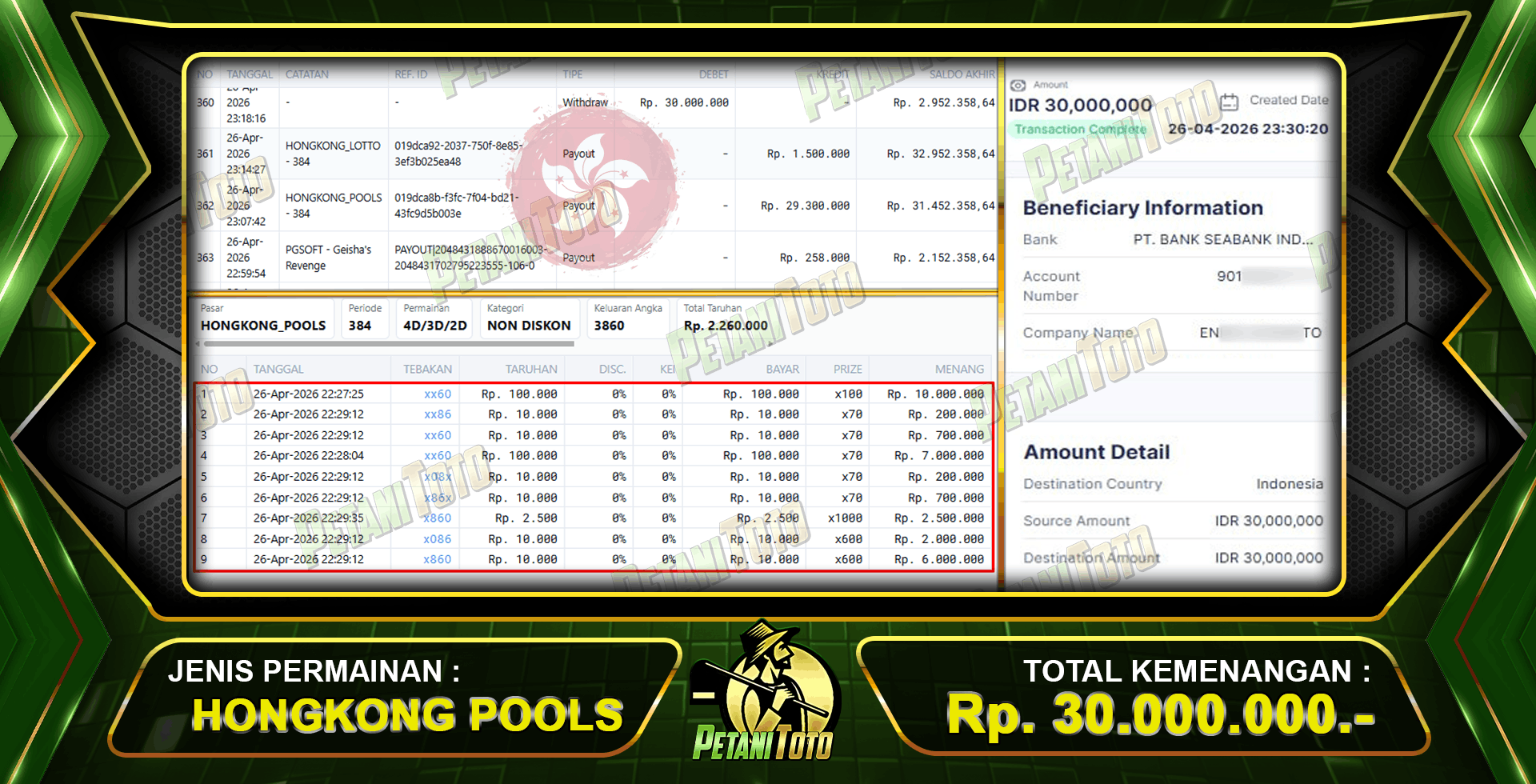 TEMBUS TOGEL HONGKONG PETANITOTO