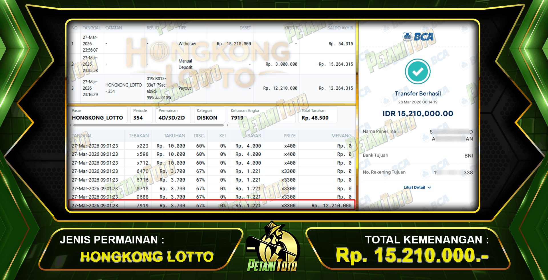 AUTO WIN HONGKONG PETANITOTO