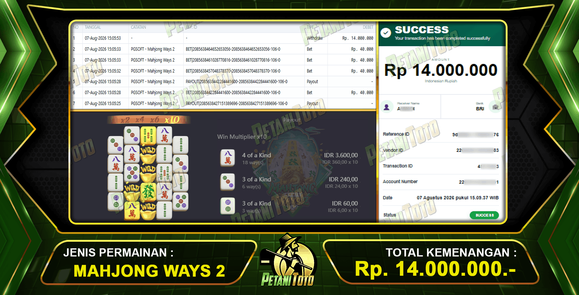 PEMENANG MAHJONG WAYS 2