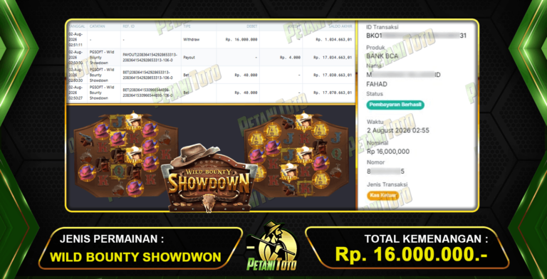 AKHIRNYA MENANG BOUNTY PETANITOTO