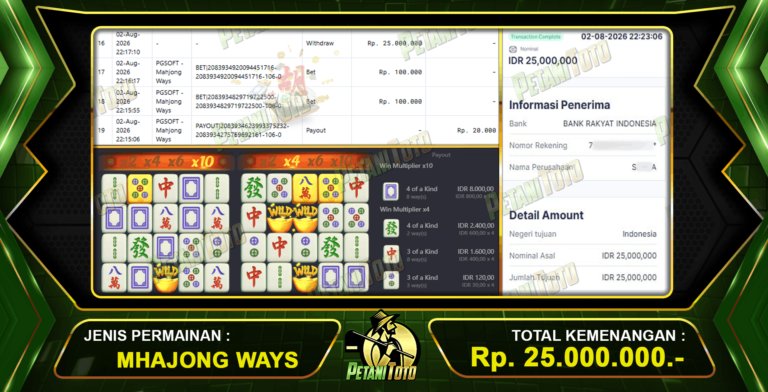 BERHASIL JACKPOT BESAR